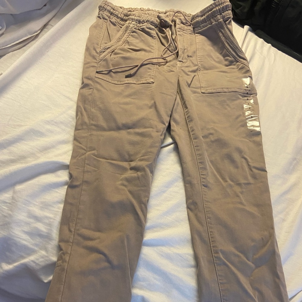 Tan casual jogger work pants